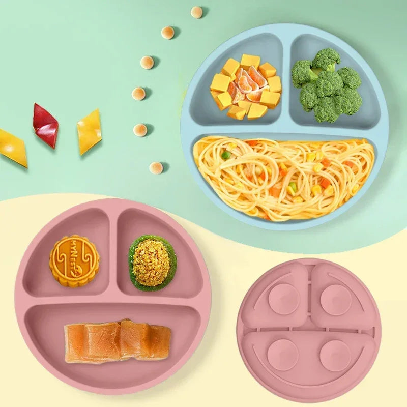 Conjunto de alimentação de bebê de silicone sem BPA